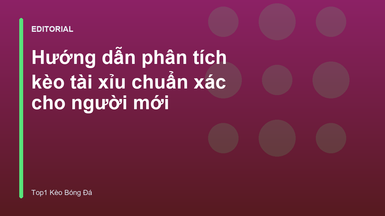 Phân tích kèo tài xỉu bóng đá